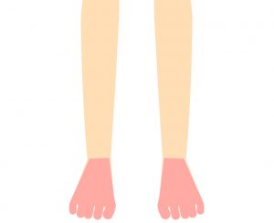 足の甲と指（男・女）