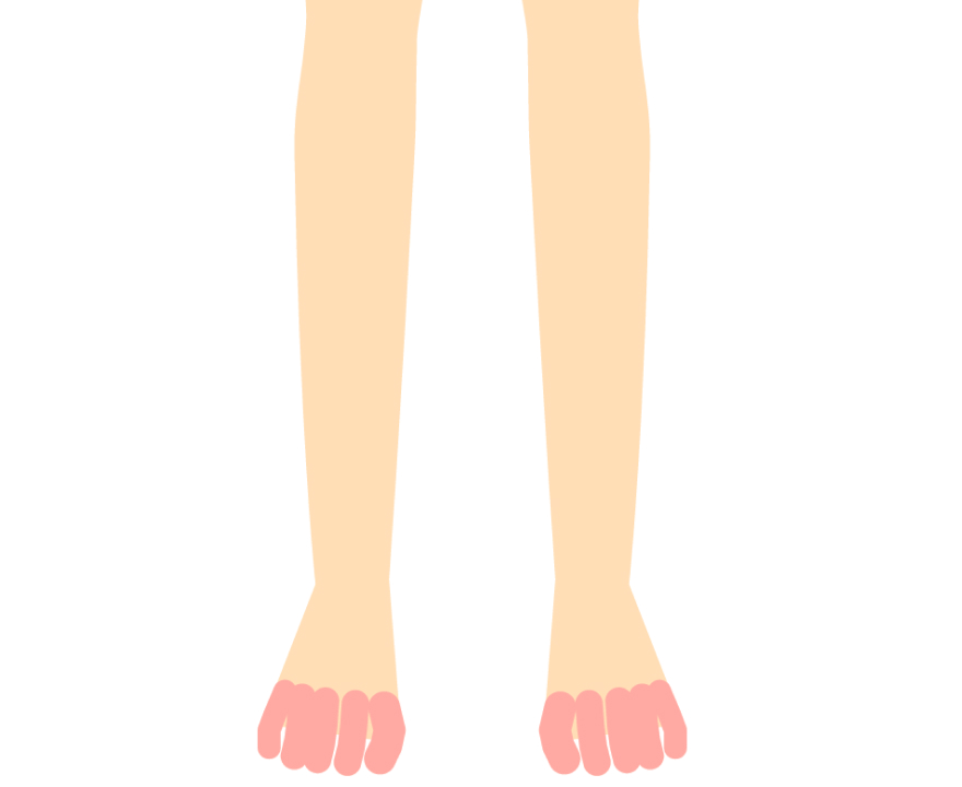 足の指のみ(男・女)